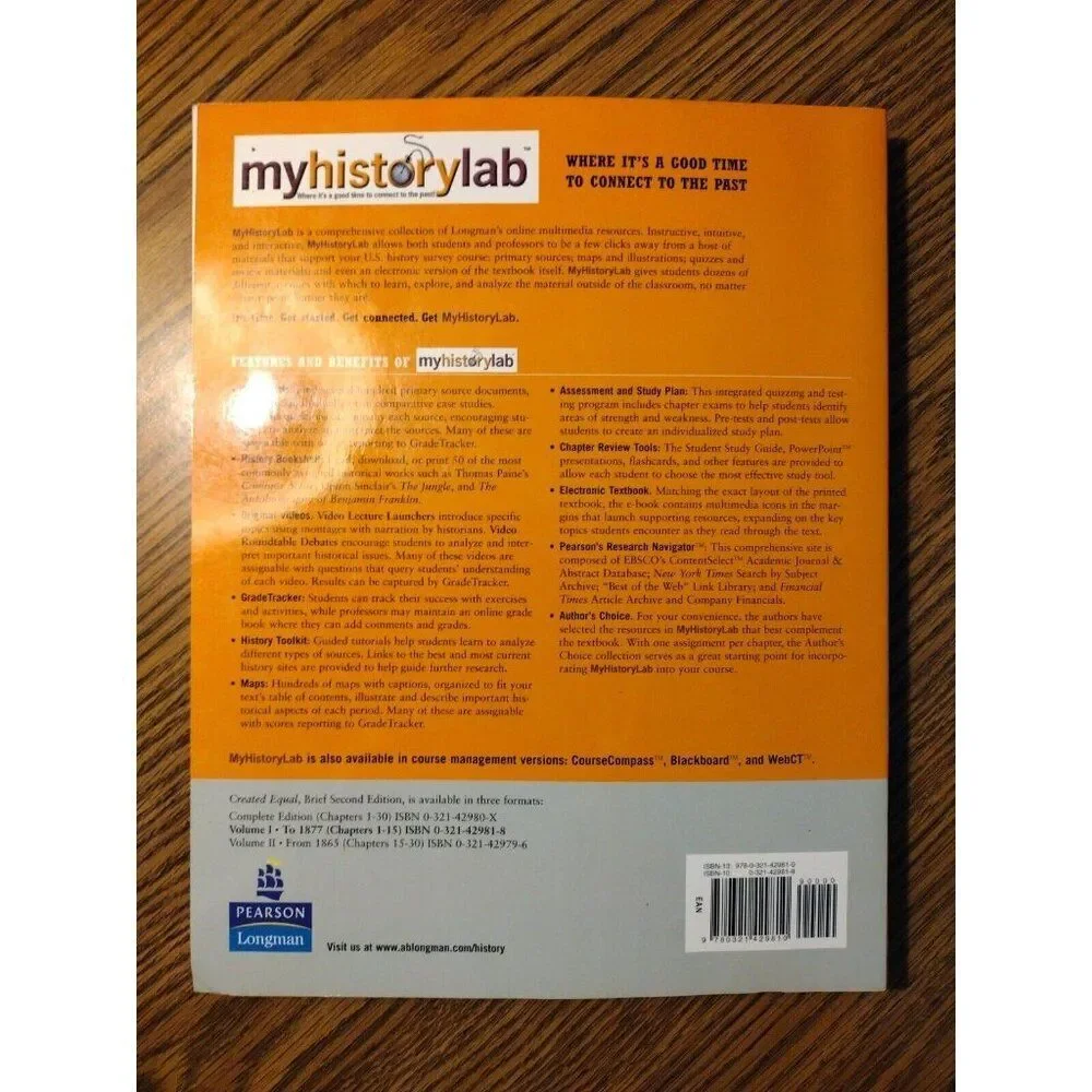 Myhistorylab Ser.: Created Equal Vol. 1 : A Social and Political History of the